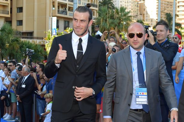 UEFA Best Player in Europe Award nominee Gareth Bale arrives