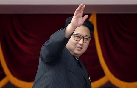 North Korean leader Kim Jong Un waves at parade participants at the Kim Il Sung Square in Pyongyang North Korea. South Korea's military says North Korea has fired a ballistic missile on Wednesday Aug. 3 2016