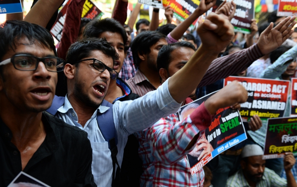 Protest about Dalit treatment