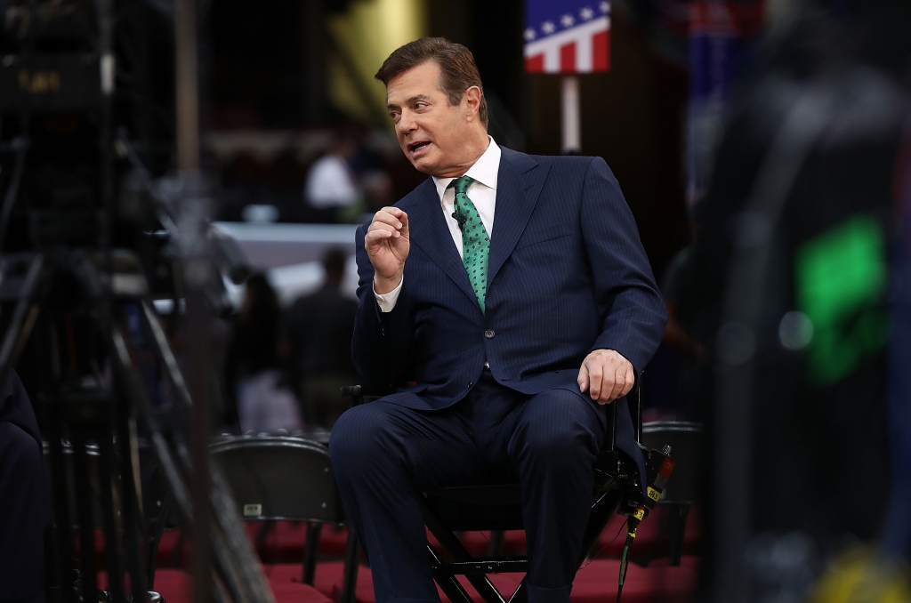 Paul Manafort campaign manager for Republican presidential candidate Donald Trump is interviewed on the floor of the Republican National Convention at the Quicken Loans Arena