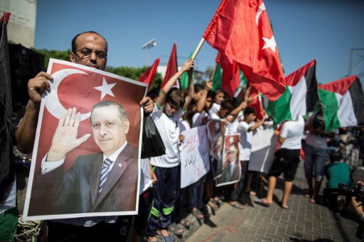 PALESTINIAN-GAZA-TURKEY-COUP-DEMONSTRATION