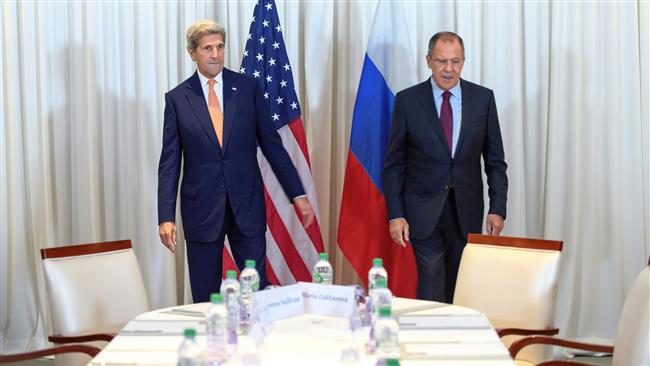 US Secretary of State John Kerry and Russian Foreign Minister Sergei Lavrov meet