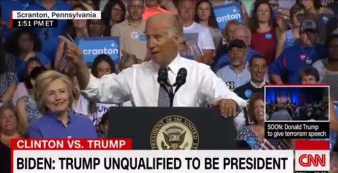 ICYMI Biden Says Trump 'Lacks Judgment&#39 to Have Nuclear Codes Then Tells Crowd Which Secret Service Agent Has the Codes