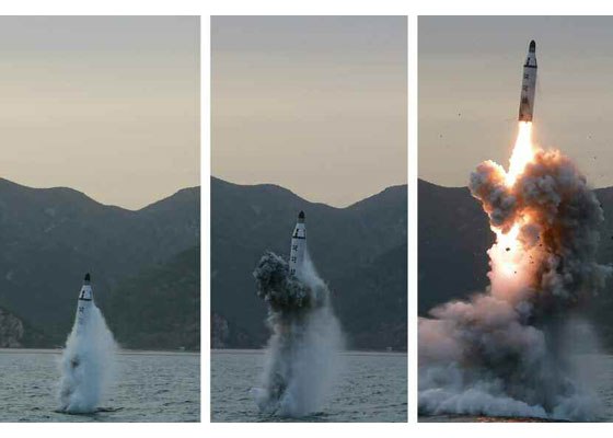 North Korea: Kim Jong-un fires ballistic missile from submarine