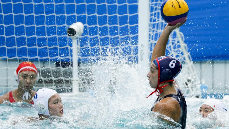 Olympics Water Polo-Women's Team Preliminary Round Group B China vs United States