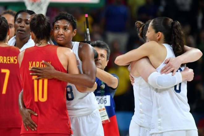 Basketball: US rolls past Spain to win sixth straight gold