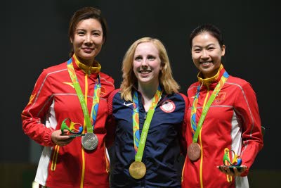 Olympics-Shooting-American Thrasher wins first gold of Games