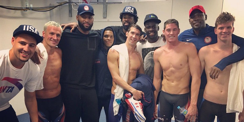 USA Basketball
		USA Basketball
							No One Fangirled Over Michael Phelps More Than The US Men’s Basketball Team				
			Share