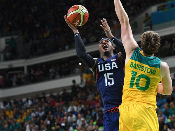 USA basketball team beat Australia 98-88