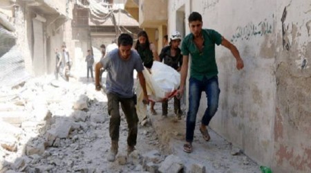 Airstrikes on IS-held villages in Syria kill 56