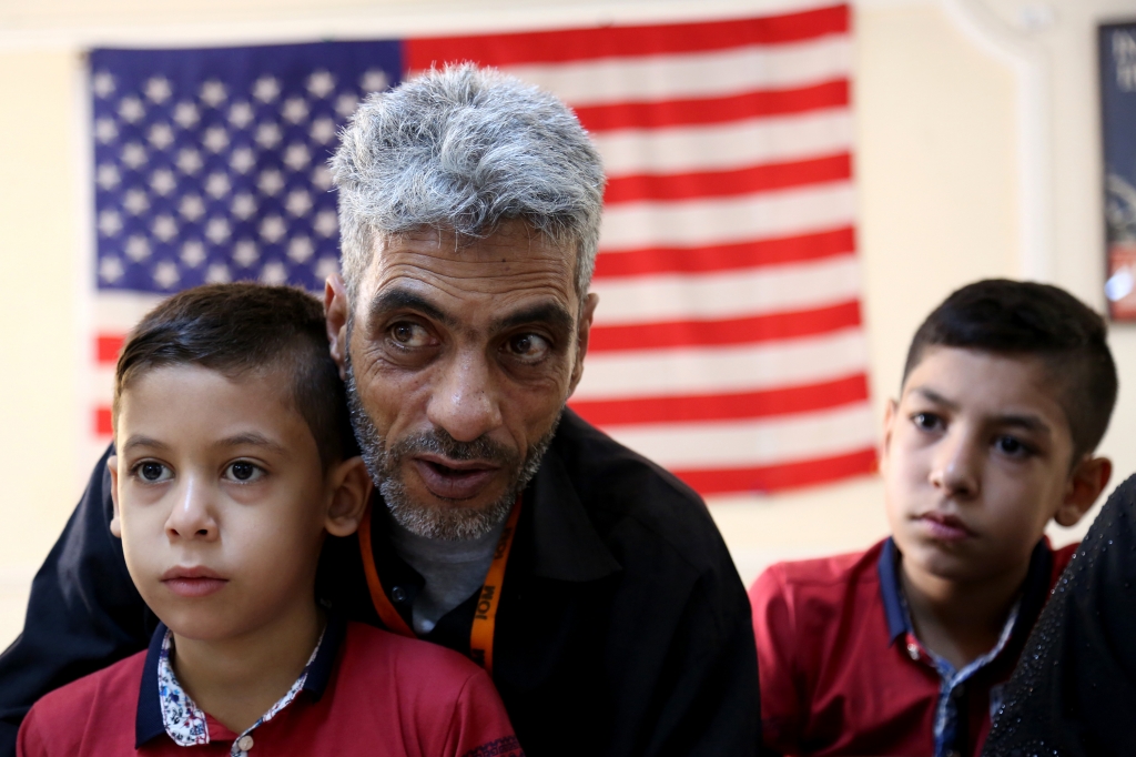 28 2016 Syrian refugee Nadim Fawzi Jouriyeh 49 speaks to reporters at the Amman Jordan office of the International Organization for Migration