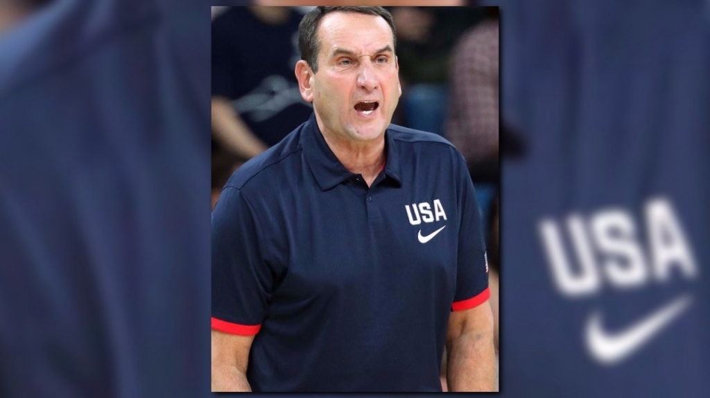 United States head coach Mike Krzyzewski