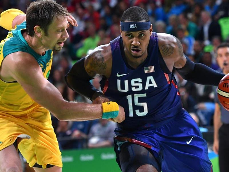 United States star Carmelo Anthony broke Le Bron James record for scoring most points in the Games