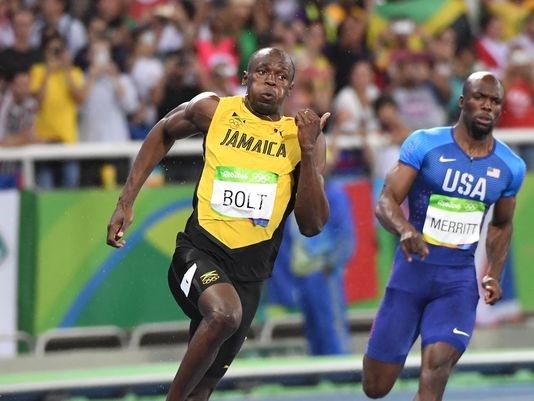 Usain Bolt during the Rio Olympics