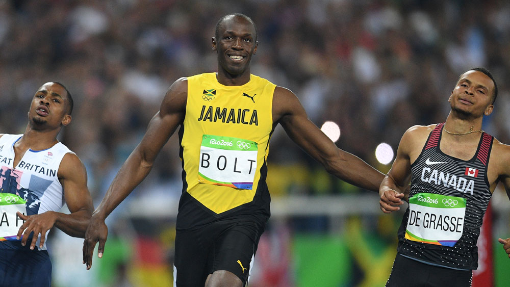 Usain Bolt claimed the quickest time in the semi-finals