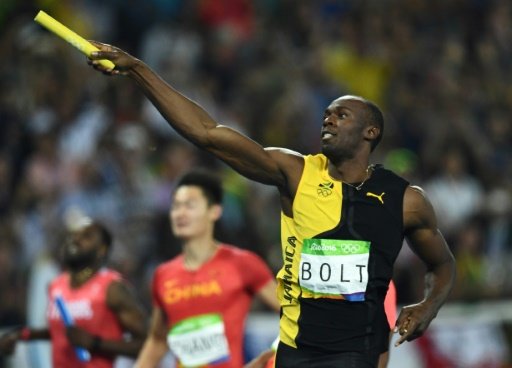 Usain Bolt stormed over the line in 37.27sec to anchor Jamaica to relay glory in Rio