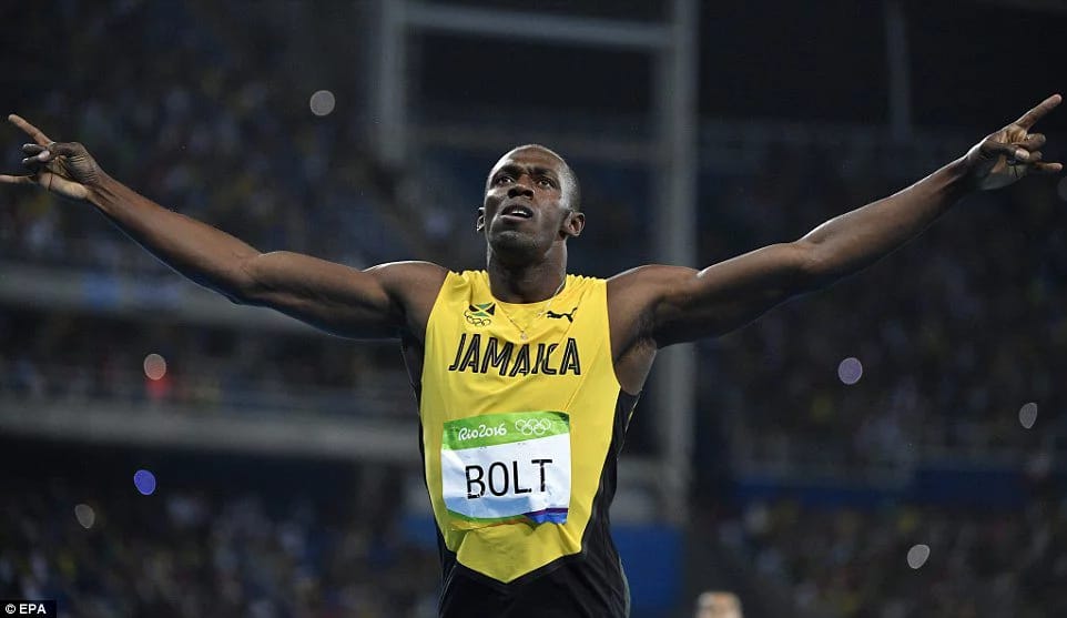 Rank me among sport's greats, says Bolt