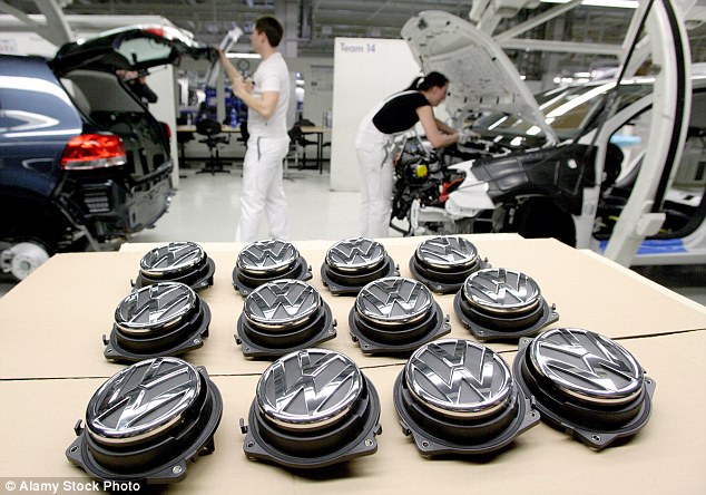 Production on hold Volkswagen has had to restrict production lines at four of its factories in the last week after parts suppliers failed to deliver components after a contractual dispute. The plant in Wolfsburg which builds the Golf and Passa