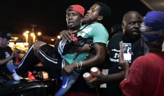 Protests in Ferguson on anniversary of Michael Brown's death