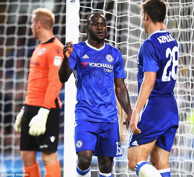 Victor Moses scored his first Chelsea goal for more than three years on Tuesday