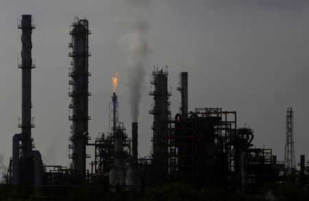 A view of Mexico's national oil company Pemex's refinery in Cadereyta Nuevo Leon state