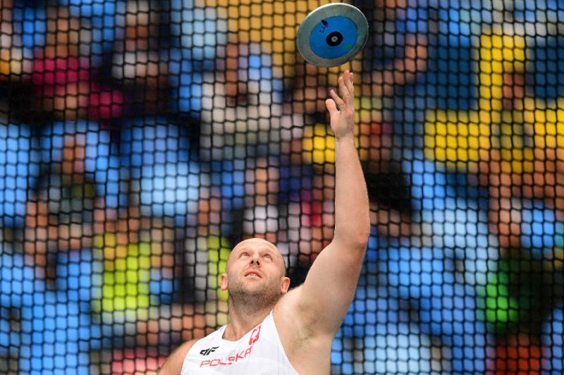 Poland's Piotr Malachowski competes in the men's discus throw qualifying round during the Rio 2016 Olympic Games