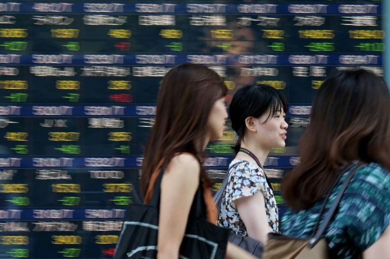 Asian stocks lower, except for Tokyo, on Yellen speech