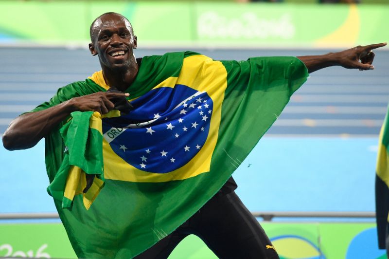 Usain Bolt stormed over the line in 37.27sec to anchor Jamaica to relay glory