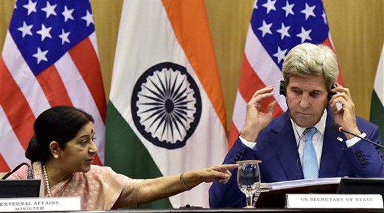 India US Indo US Indo-US India-US India US John Kerry Sushma Swaraj Cyber joint cyber framework counter-terrorism terrorism India news