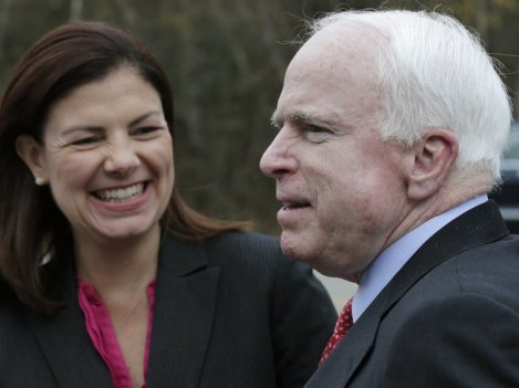 Sen. Kelly Ayotte R-N.H. and Sen. John McCain R-Ariz. seen here in 2012 are both facing competitive elections in 2016