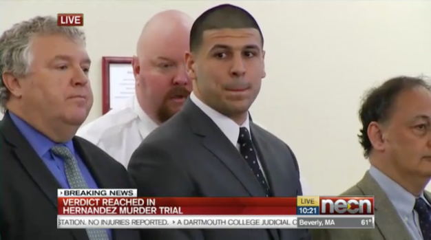 WATCH Jury Finds Aaron Hernandez Guilty of First Degree Murder