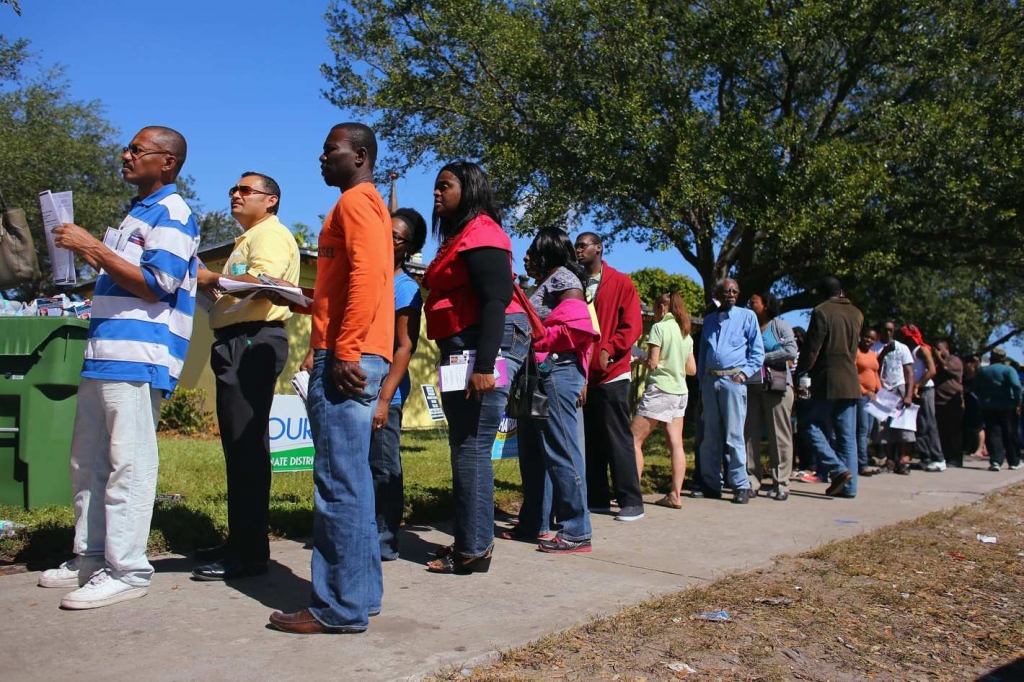 Waiting to vote