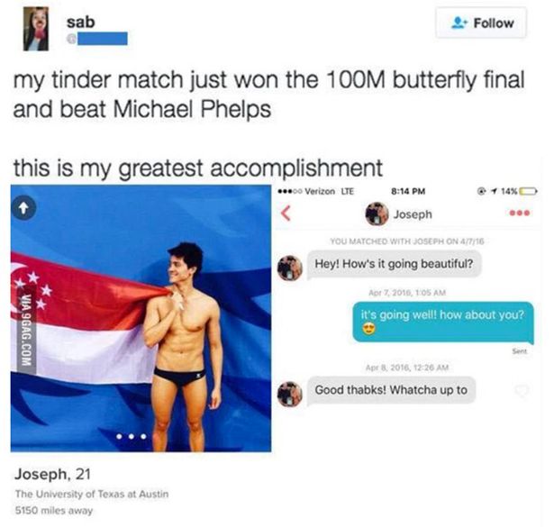 Student Sabryna Salazar ignores Olympic star Joseph Schooling on Tinder