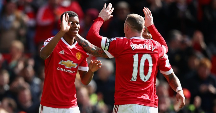 Wayne Rooney Marcus Rashford