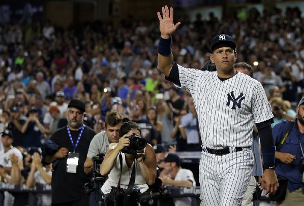 Stormy finale: A-Rod doubles, plays 3rd, exits with win