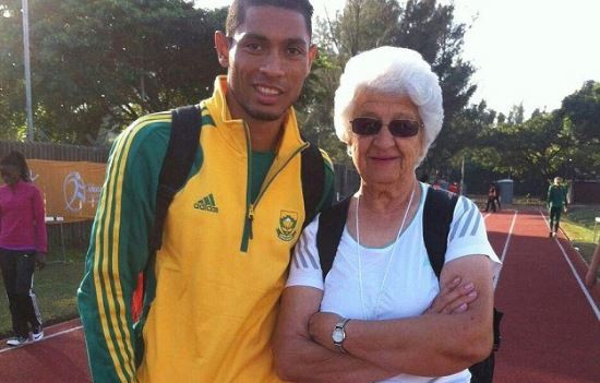 Wayde van Niekerk is coached by a 74-year-old grandmother Ans Botha