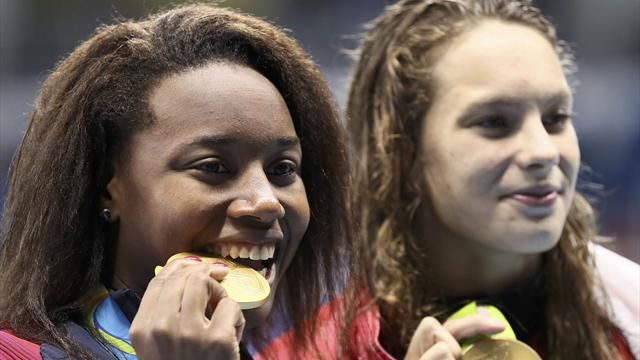 American swimmer Manuel sees gold as boost for black community