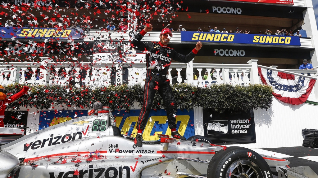 Will Power won Monday's ABC Supply 500 at Pocono Raceway in Long Pond Pa