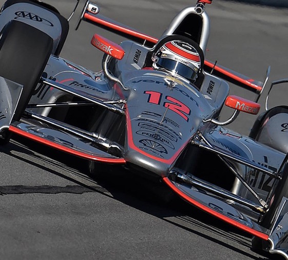 Will Power won Monday's weather-postponed Indy Car race at Pocono Raceway