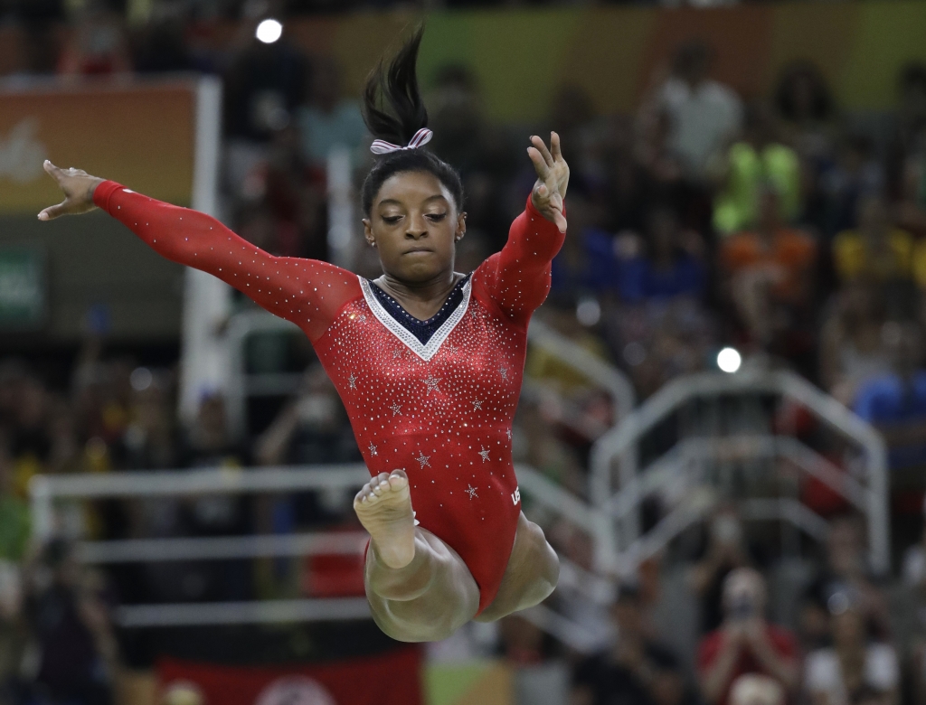 United States Simone Biles performs on the balance beam during the artistic gymnastics women's apparatus final at the 2016 Summer Olympics in Rio de Janeiro Brazil Monday Aug. 15 2016