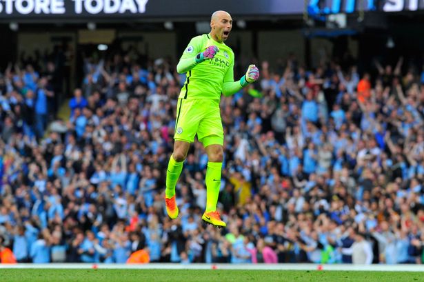 Willy Caballero was a surprise choice in Guardiola's first team