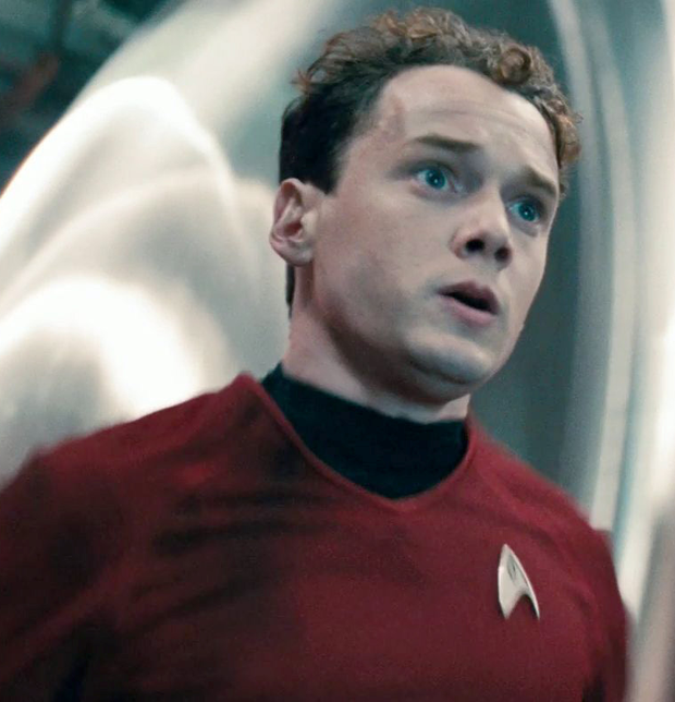 YOUNG TALENT Anton Yelchin as Pavel Chekov in ‘Star Trek Into Darkness’. Yelchin adopted a Russian accent for the role