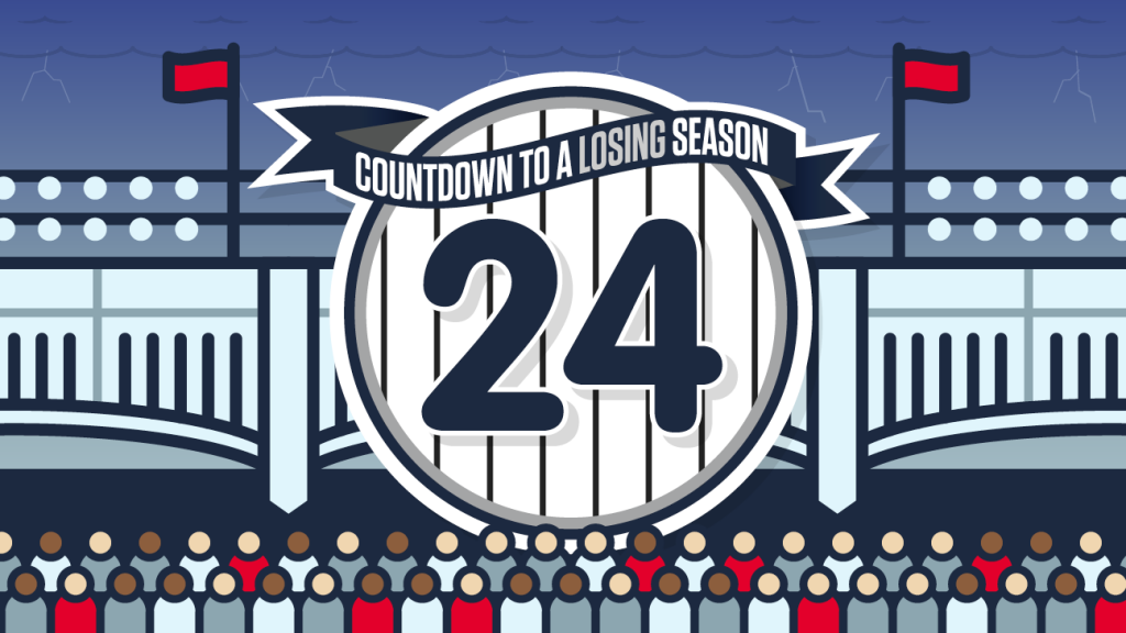 Yes it was a mess and when it was finally over the Yankees had dropped to 5½ games back in the hunt for the second AL wild card