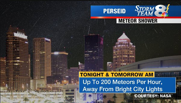 NASA: Perseid Meteor Shower to be extra awesome tonight