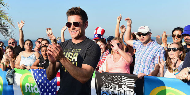 Zac Efron makes an appearance on the Today show set on Copacabana Beach in Rio de Janeiro