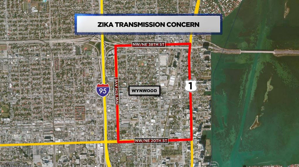 Florida Map- Zika Transmission