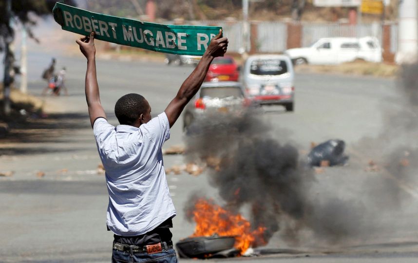 Zimbabwe police use teargas, water cannon to disperse opposition march