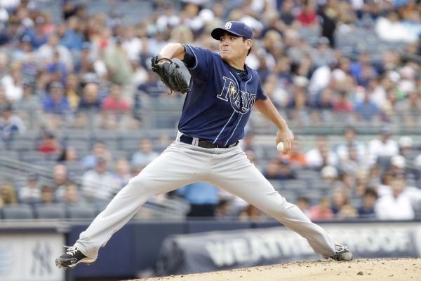 Tampa Bay Rays trade LHP Matt Moore to San Francisco Giants for three players