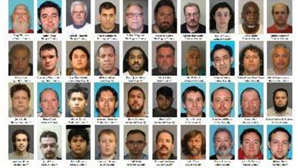 40 men from New Jersey at least one from every county in the state are charged with possessing child pornography