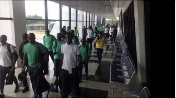 Nigeria's Dream Team arrive Brazil